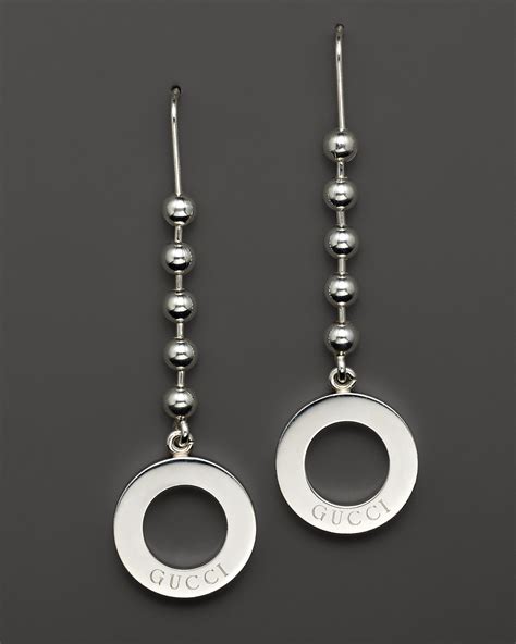 gucci boule sterling silver drop earrings